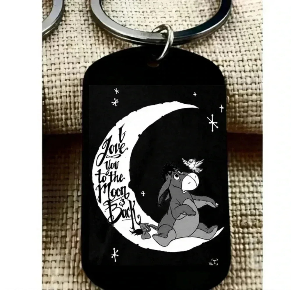 Winnie The Pooh eeyore hot funny love quote keychain